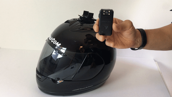 Venture bodycam on helmet GIF feature